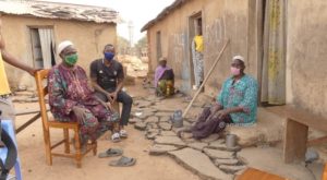 Alassani Bodé, handicapé, bénéficiaire de latrine générant du biogaz