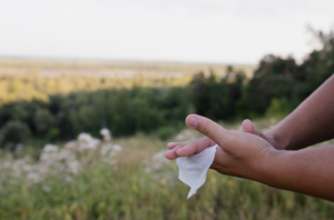 Une serviette antibactérienne