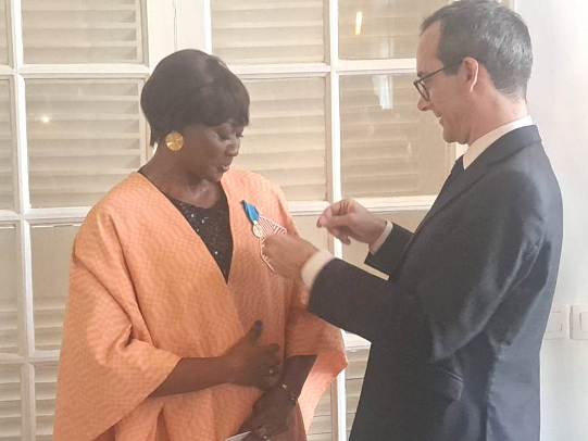 Togo : L&rsquo;athlète Nana Blakime distinguée par la France pour son engagement sportif et associatif