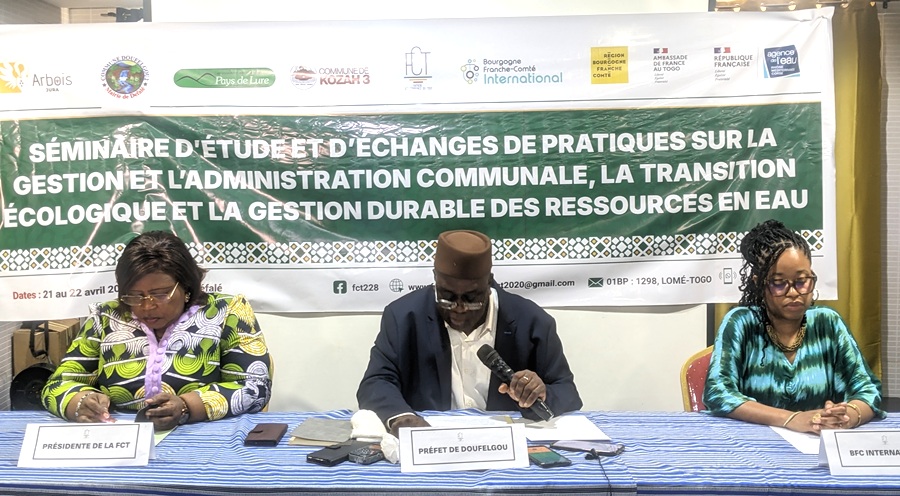 Projet COPRA Togo : Ouverture à Défalé d’un séminaire d’échanges entre acteurs communaux sur la gestion administrative, la transition écologique et la gestion durable des ressources en eau