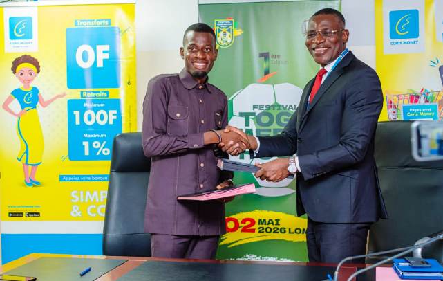 Sponsoring : Coris Bank International Togo, premier partenaire officiel du festival Togo Média Foot