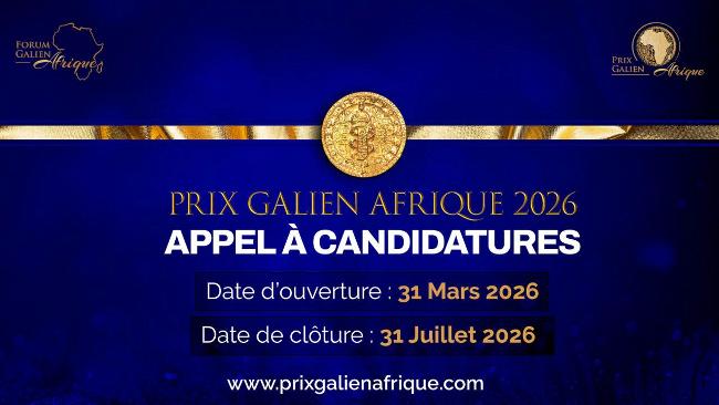 Prix Galien Afrique 2026 : L’appel à candidatures, officiellement lancé