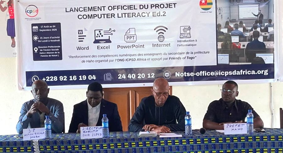 Notsé : l’ICPSD AFRICA lance la 2ᵉ édition de « Computer Literacy » pour renforcer les compétences numériques de 24 enseignants