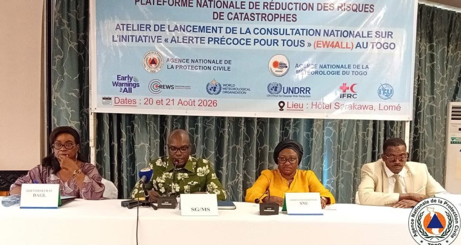 « Alerte précoce pour tous » : le Togo lance une consultation nationale pour renforcer son dispositif