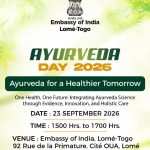 Togo : l’Ayurveda à l’honneur mercredi à Lomé sous le signe de la prévention